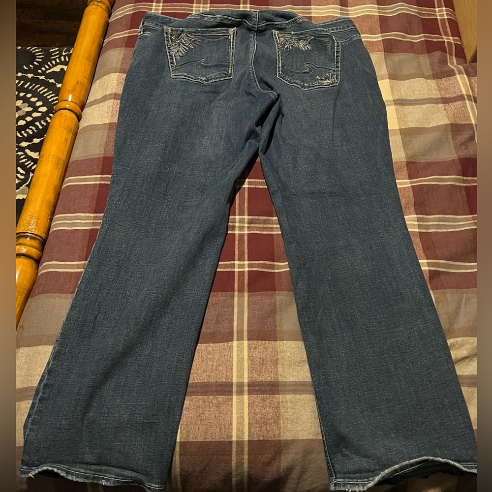 Women’s Plus Silver Jeans Elyse Slim Boot Size 20 SHORT